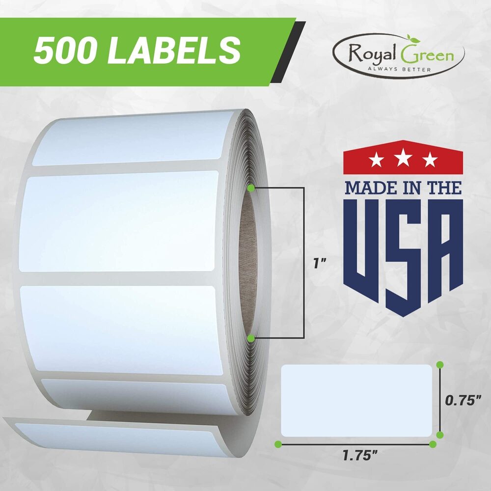 3247 Rectangular Write on Label Stickers Color Coding Labels - White Roll - Picture 4 of 7